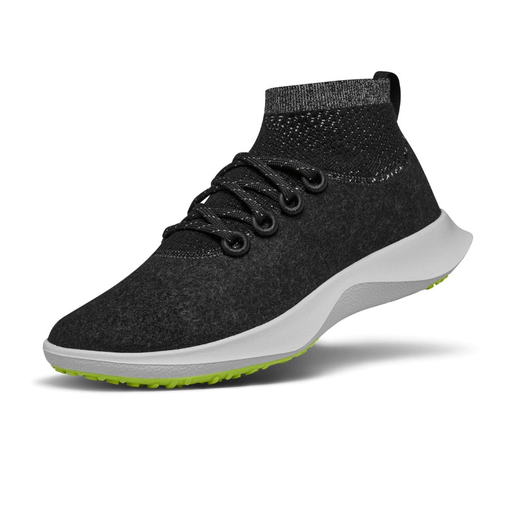 Allbirds Men's Wool Dasher Mizzles Mid - Running Shoes Black - OZX253748